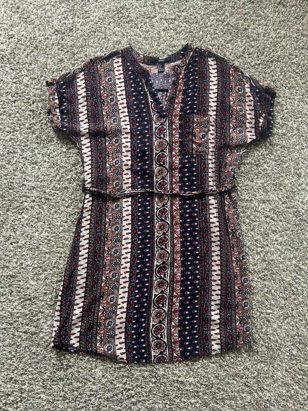 Forever 21 Boho Paisley Print Dress
